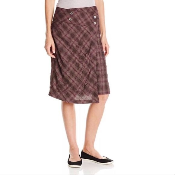 Royal Robbins Crimped Flannel Skirt Sz. 4 - Picture 1 of 8